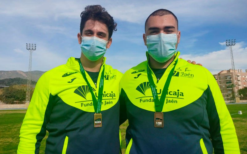 carlos gonzalez y david cortes unicaja atletismo jaen