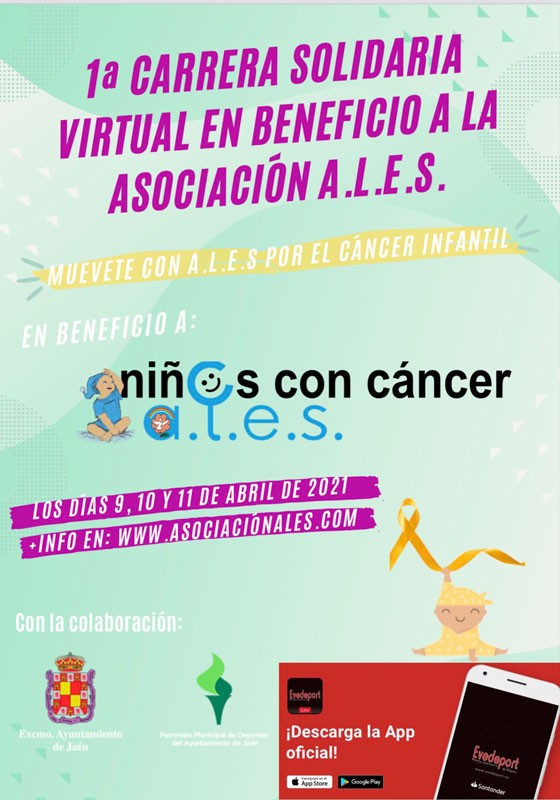 cartel carrera solidaria virtual ales jaen