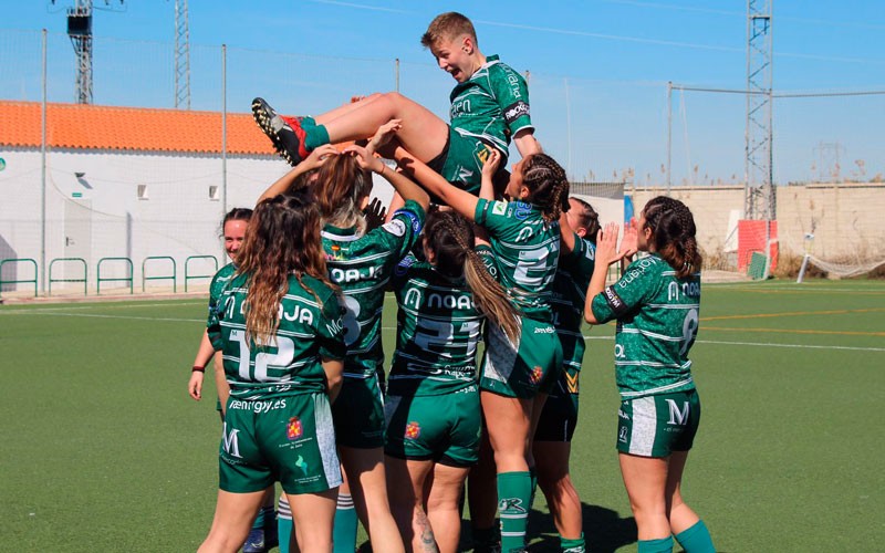 Jaén Rugby Femenino celebra su primer triunfo de la temporada