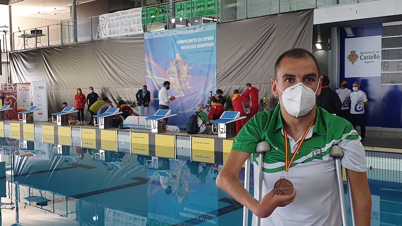 Tajuelo vuelve a rozar la mínima de Tokio tras ganar el bronce en 50 espalda y en 50 libre