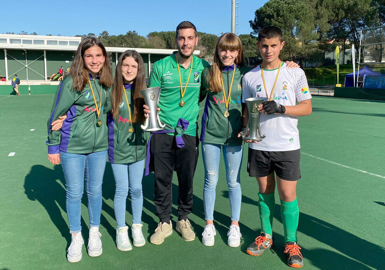 Firma alcalaína en el doblete del hockey andaluz en el Nacional sub’14