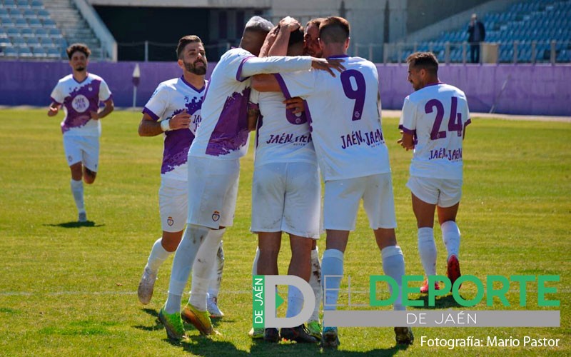 real jaen gol celebracion