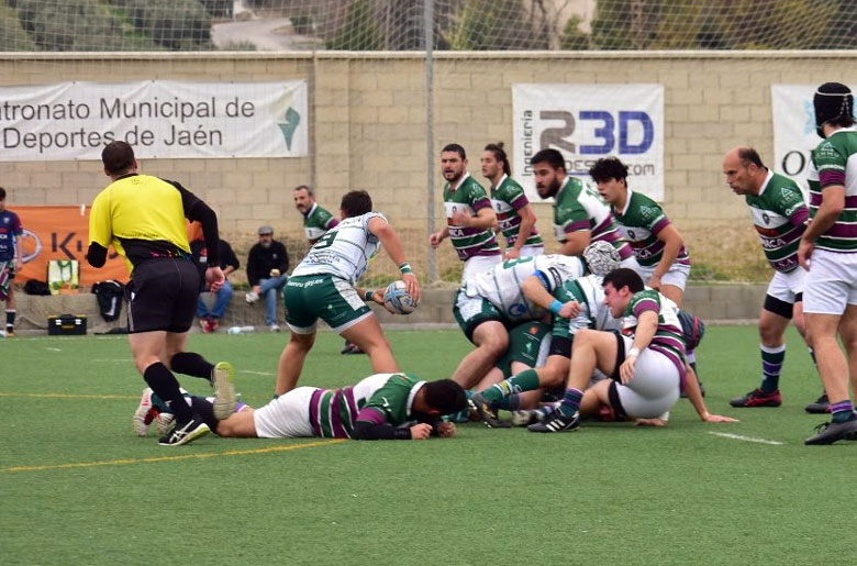 El Jaén Rugby B logra su tercer triunfo y se coloca líder de grupo
