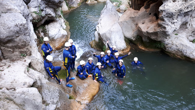 Piragüismo, barranquismo, rafting o descenso de cañones, en la nueva propuesta de la UJA