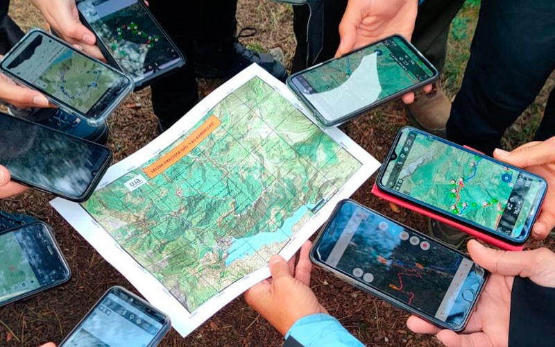 La UJA organizó una masterclass con una salida práctica sobre la utilización de GPS en montaña