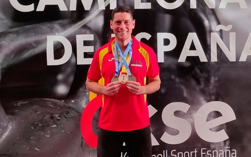 El jiennense José Antonio García López, campeón de España de Kettlebell