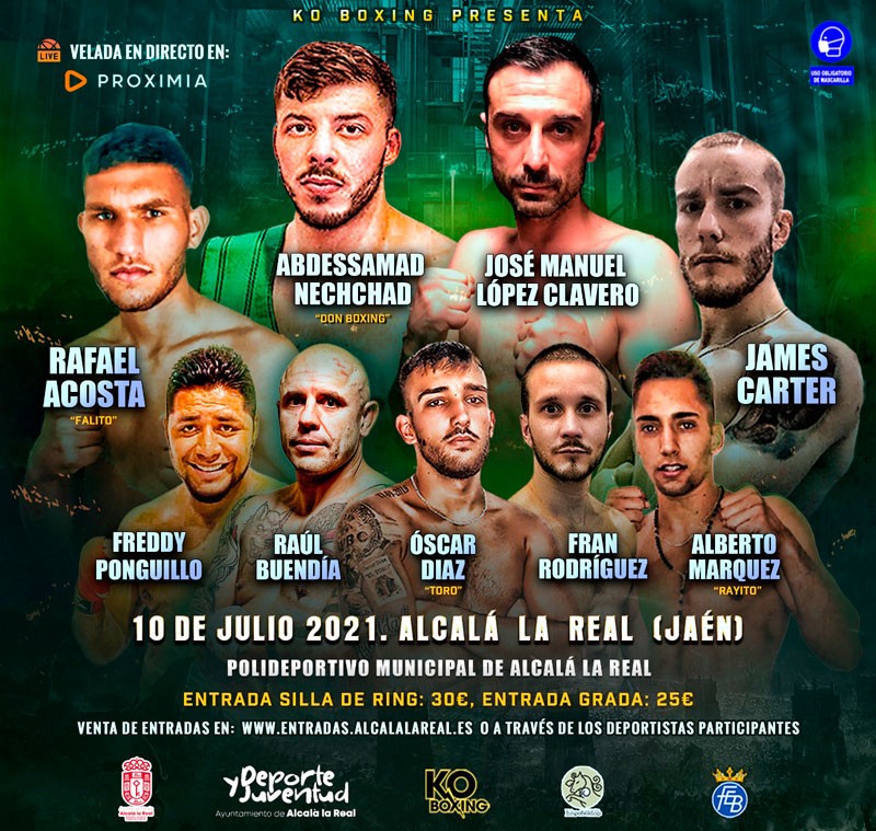 Alcalá la Real acogerá una velada de boxeo el próximo 10 de julio