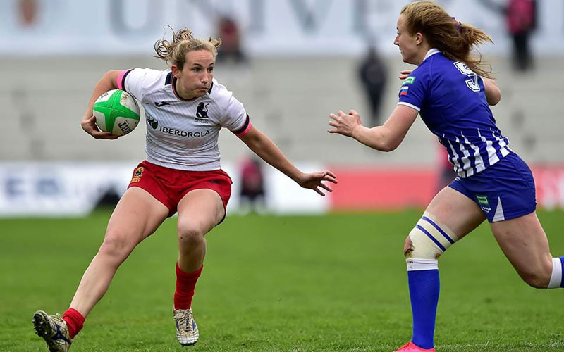 Lea Ducher, subcampeona de Europa con España de Rugby Seven