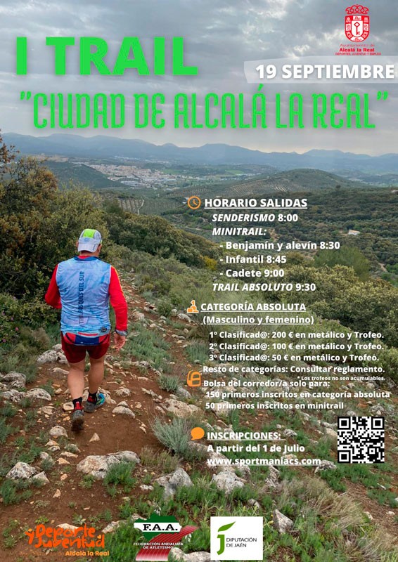 cartel trail montaña ciudad de alcala la real