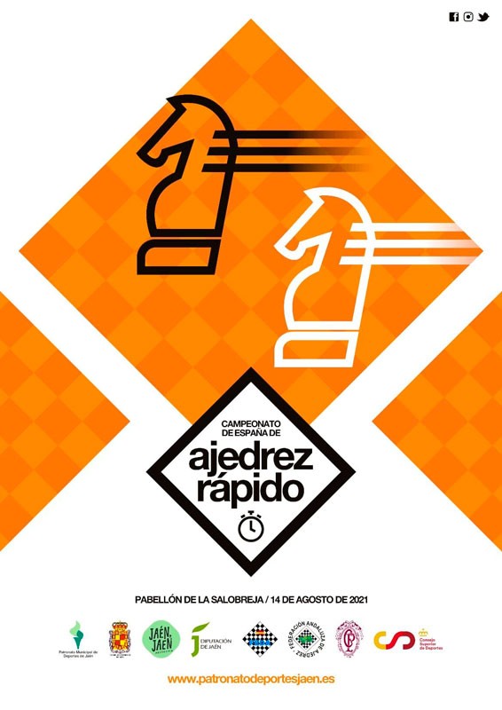 cartel campeonato españa ajedrez rapido jaen 2021