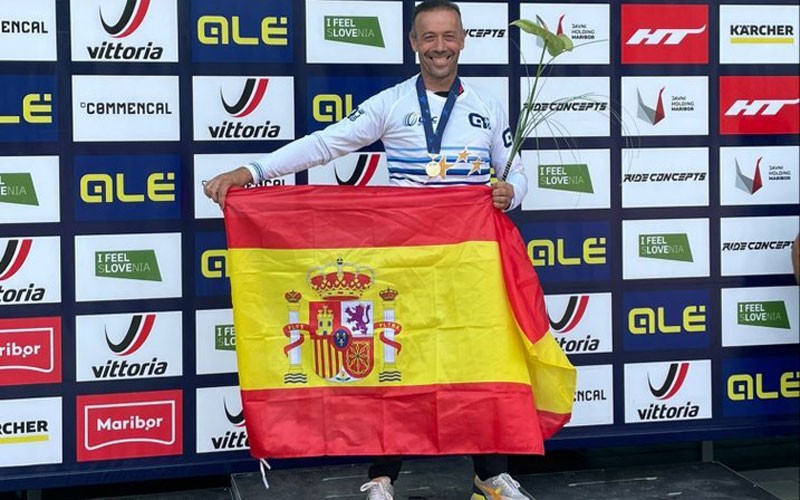 Juanfra López Nava, campeón europeo de Descenso categoría máster 50