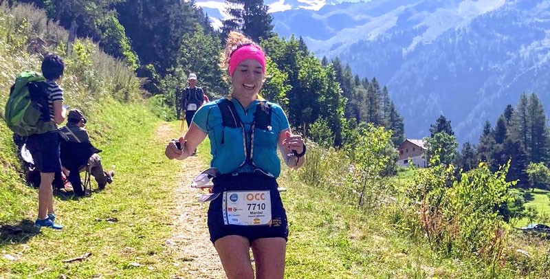 Maribel Ramos, del Club Sierra Sur de Jaén, completó la Ultra Trail Mont Blanc