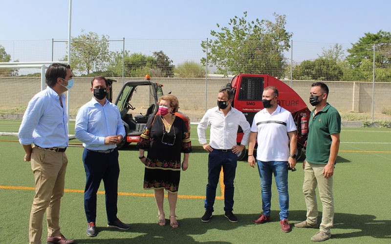 Comienzan las obras de mejora del campo de fútbol de Las Lagunillas