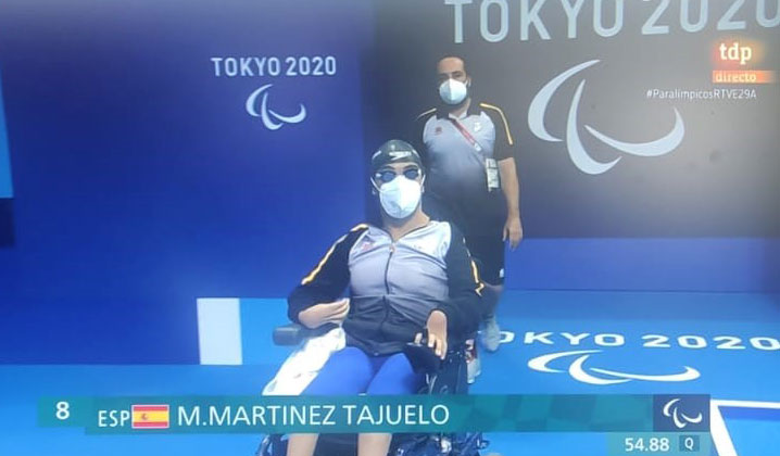 Martínez Tajuelo, octavo en la final de los 50 metros espalda S3 de Tokio