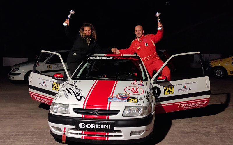 Alejandro Gómez y Elena García se suben al podio en el Rally Crono de Enix