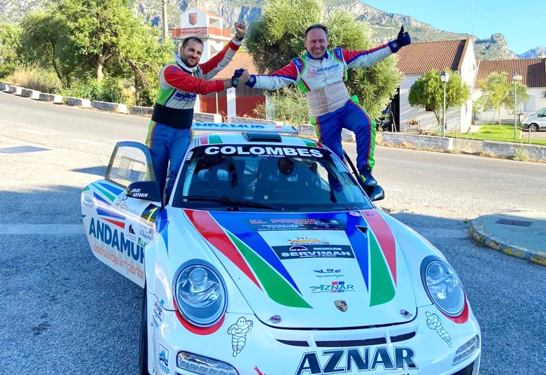 El copiloto jiennense Iván Urea logra junto a José Antonio Aznar el primer puesto del Rally Sierra de Cádiz