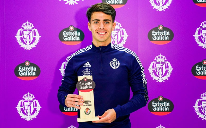 Aguado, elegido mejor jugador del mes de septiembre en el Valladolid