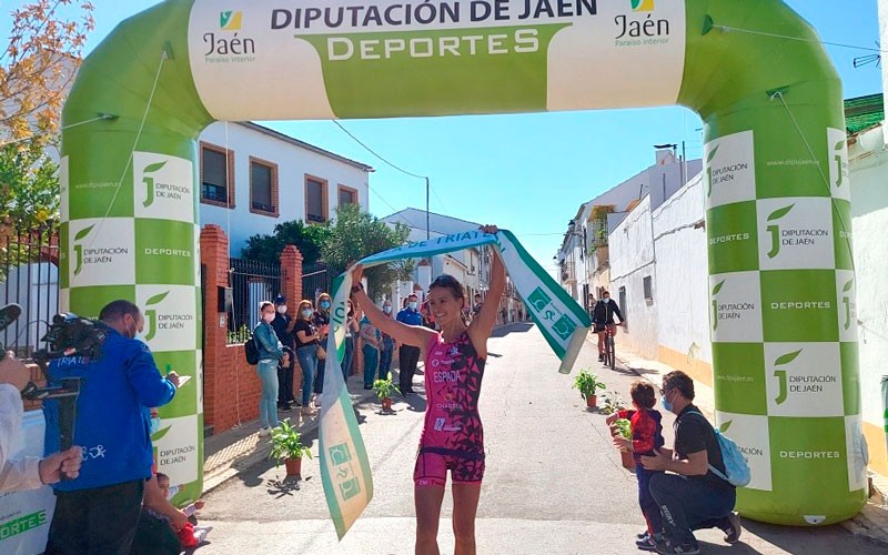 Francisco Javier Prados y Rocío Espada vencen en el XIII Duatlón Cros ‘Balneario de Marmolejo’