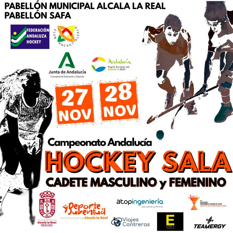 cartel campeonato andalucia hockey sala cadete alcala la real