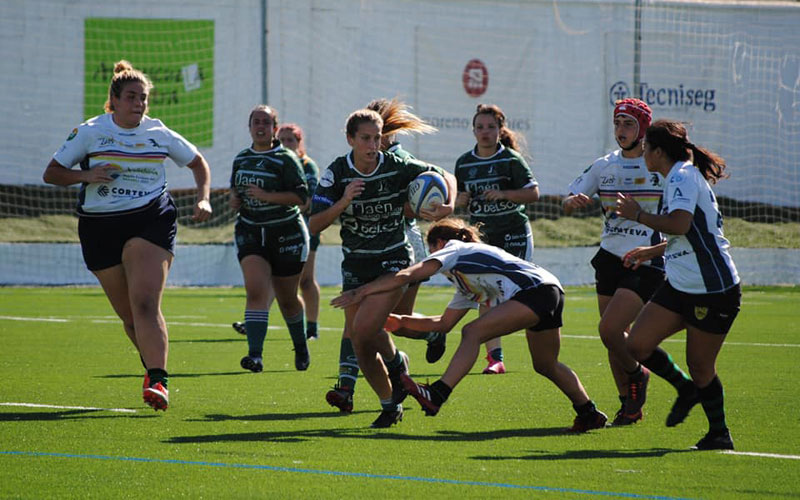Duelo por el liderato entre Jaén Rugby Femenino y Atlético Portuense