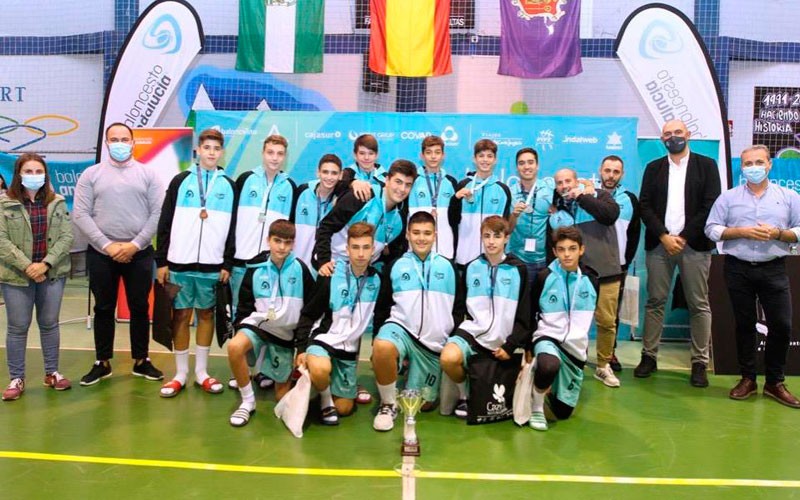 seleccion jaen infantil baloncesto medalla bronce campeonato Andalucía