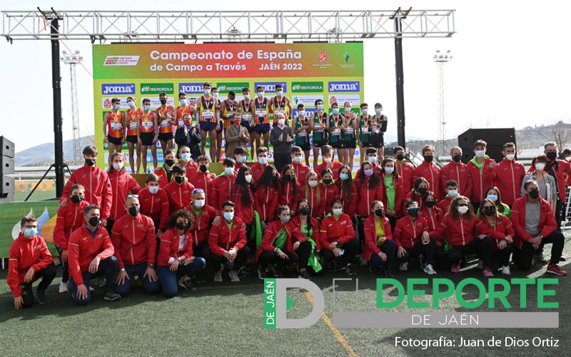 podium campeonato españa campo a a traves jaen