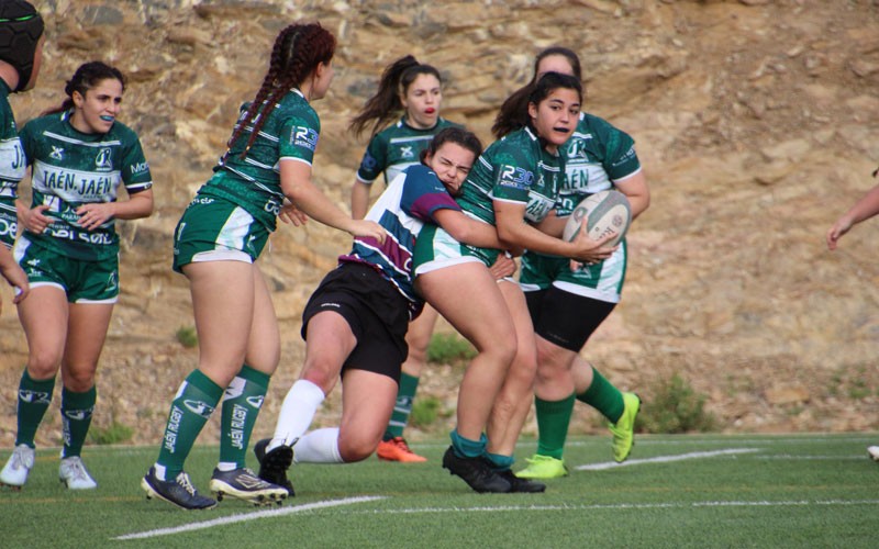 Jaén Rugby Femenino rescata un empate en un duro partido ante CR Málaga