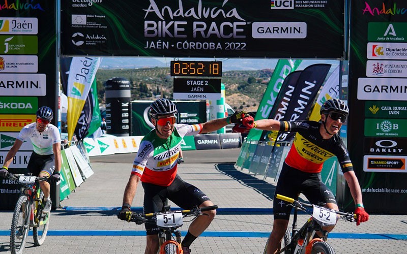 ganadores etapa 2 andalucia bike race jaen
