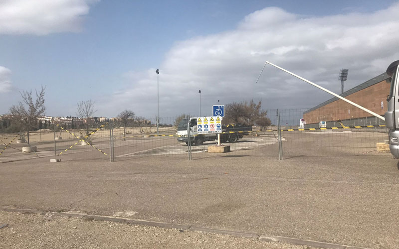 Comienzan las obras de adecuación del entorno del Estadio La Victoria