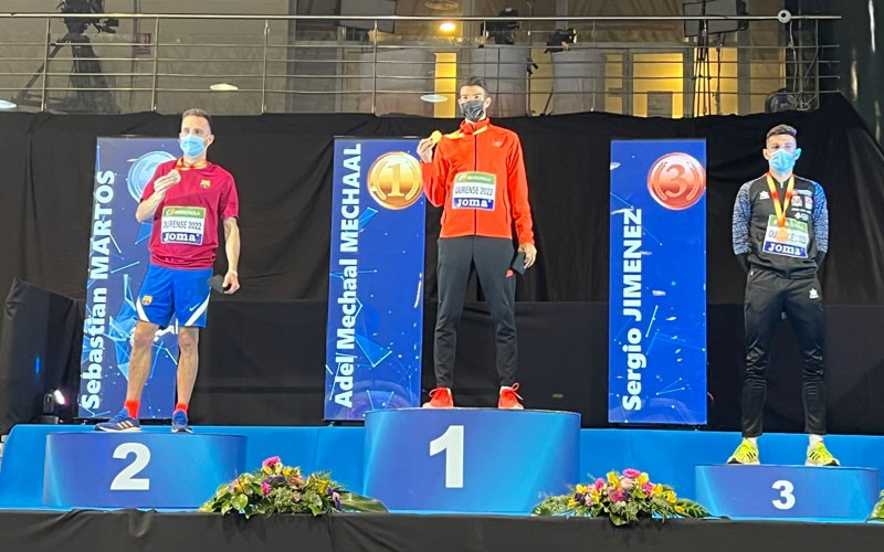 Sebas Martos, subcampeón de España de 3.000 m en pista cubierta