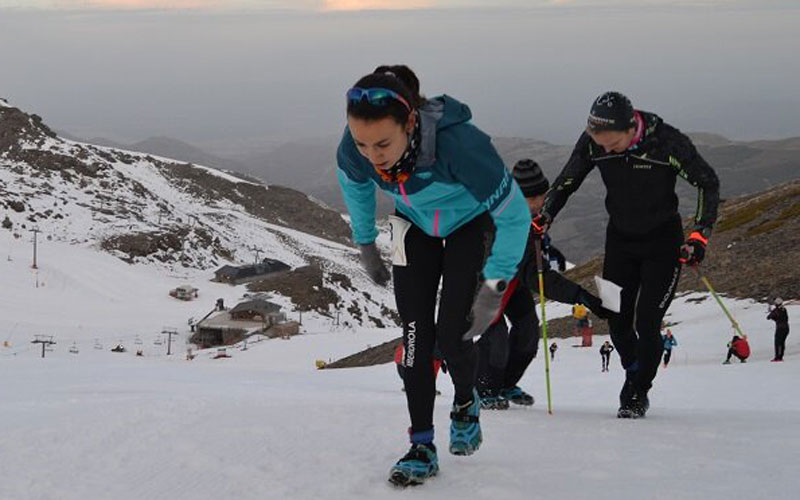 Silvia Lara, subcampeona del mundo de Snowrunning