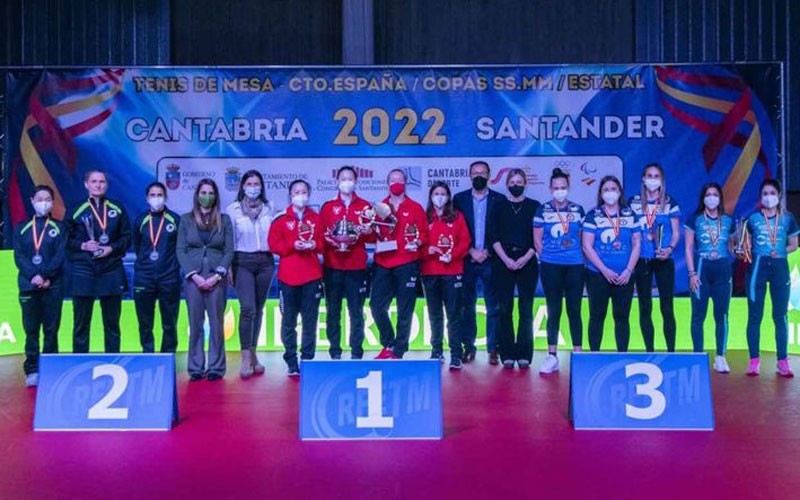 El Tecnigen Linares repite en el podio de la Copa de la Reina de tenis de mesa