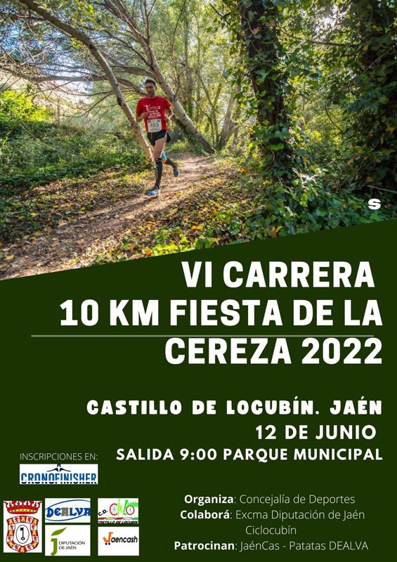 cartel carrera fiesta de la cereza castillo de locubin