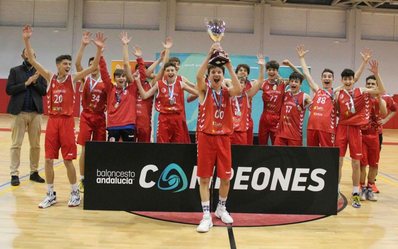 Los cadetes del CB Andújar, campeones de la liga provincial de baloncesto