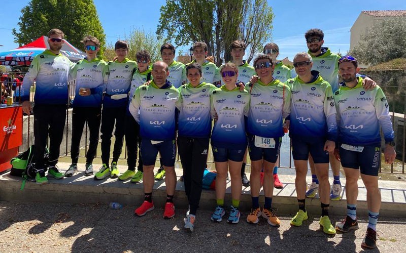 Nutrida representación del Club Cerro Puerta Impulse Tri en el Duatlón de Baza
