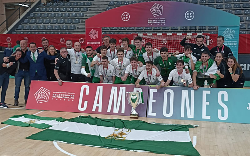 Ismael Vacas, campeón de España sub-19 con la selección andaluza de fútbol sala