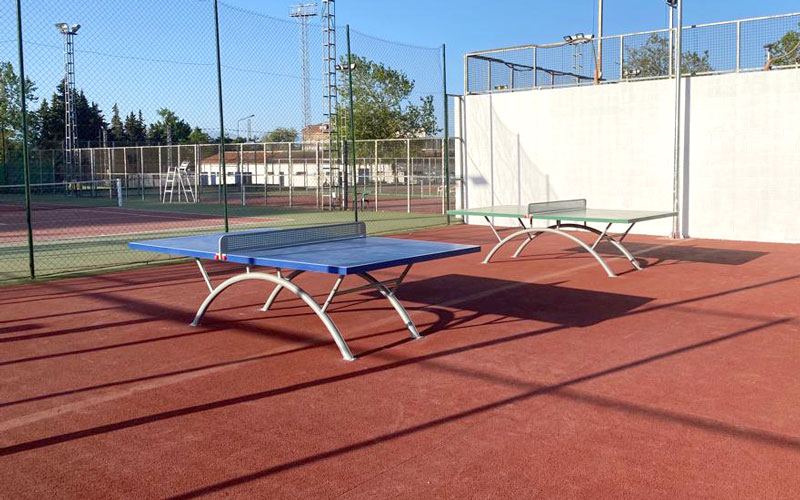 Nuevo espacio para practicar el tenis de mesa en Baeza