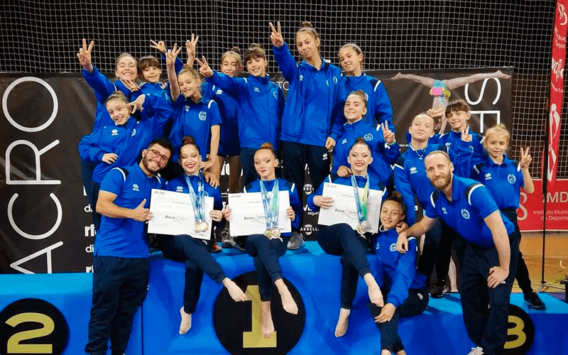 El Club Baruca cosecha una decena de podios en el Nacional de Gimnasia Acrobática