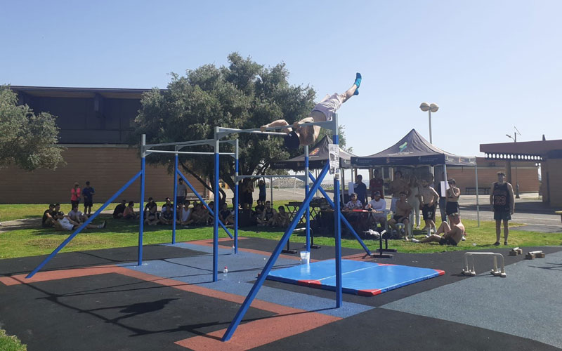 El Patronato de Deportes celebra un día festivo con Street Workout y Calistenia en Las Fuentezuelas