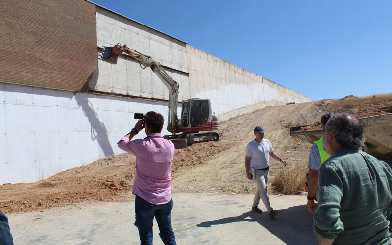 El Ayuntamiento de Jaén sigue avanzando en las obras de mejora del Estadio La Victoria