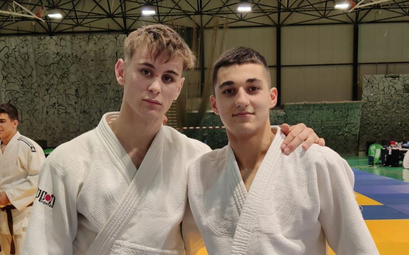 Manuel Jiménez y Alejandro Peragón judo
