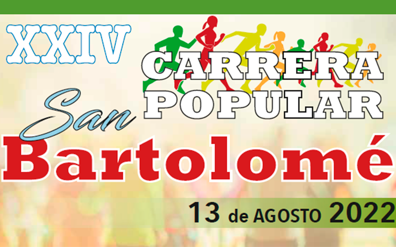 La XXIV Carrera Popular ‘San Bartolomé’ se celebrará el 13 de agosto en Martos