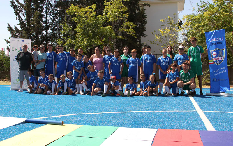 Comienza la actividad en la Escuela de Fútbol Eracis 2022 de Linares
