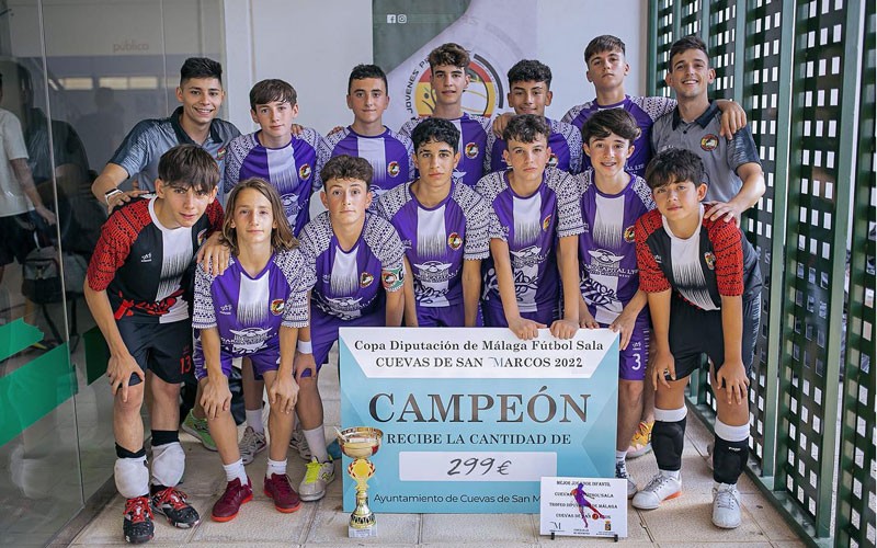 Los Jóvenes Promesas de fútbol sala de Jaén triunfan en el II Torneo de Cuevas de San Marcos