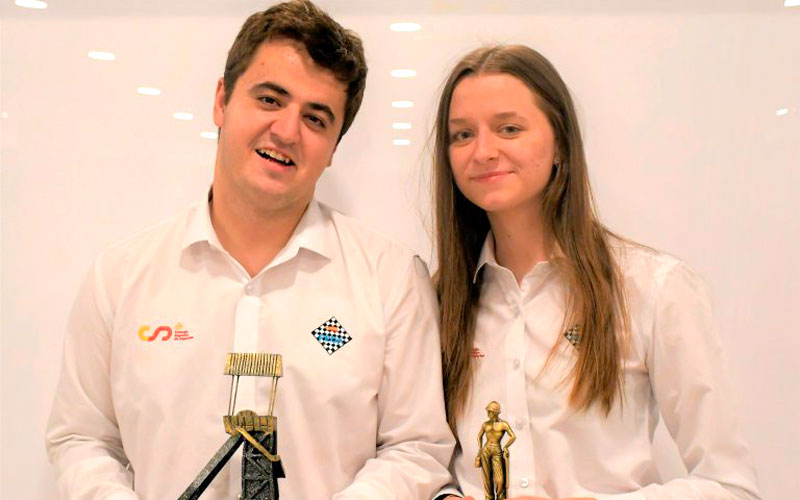 Jaime Santos y María Eizaguirre, campeones de España de Ajedrez Rápido