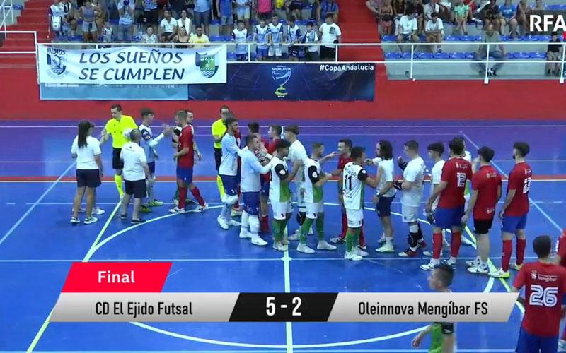 El Mengíbar FS cae ante El Ejido Futsal y no estará en la Copa de Andalucía