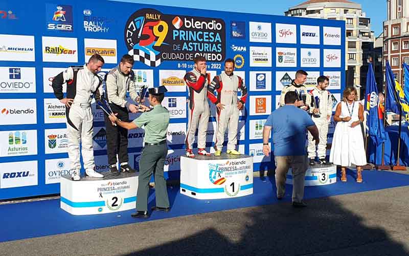 David Nieto sube a lo más alto del podio en el Rally Princesa de Asturias