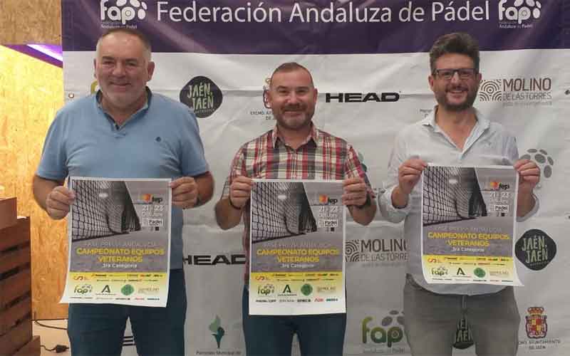 Jaén será la sede de la fase previa regional del Nacional de pádel por equipos en categoría veteranos