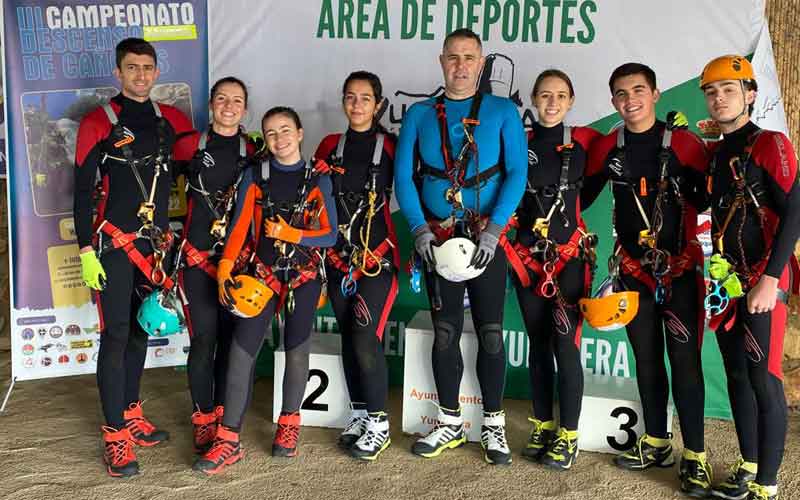 El Grupo de Espeleología de Villacarrillo, campeón de España de Descenso de Cañones y Barrancos