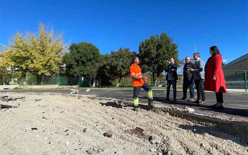 Las obras de reforma de la pista ‘Ángel Cortés’ de La Salobreja estarán listas en marzo